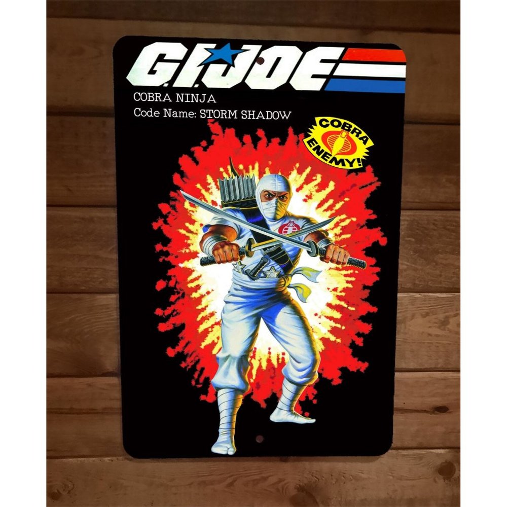 Cobra Ninja Code Name Storm Shadow‎ 8x12 Metal Wall Sign GI Joe Poster
